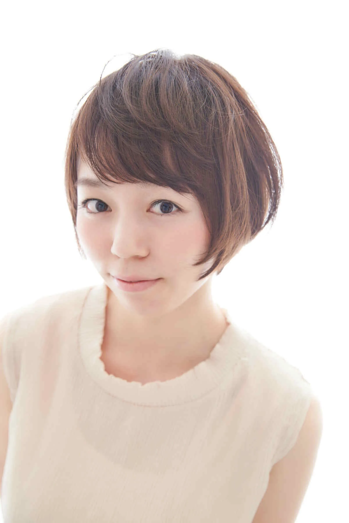 レザーカットのショートスタイル